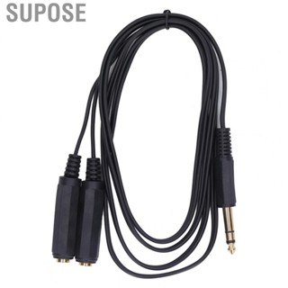 Supose Mic Y Splitter Cable Microphone Cable Adapter Flexible Rubber Sheath for DVD