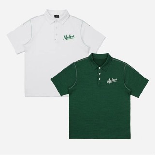 เสื้อโปโลลําลอง ลาย MALBON Golf สไตล์เกาหลี แฟชั่นฤดูใบไม้ผลิ และฤดูร้อน สําหรับผู้ชาย 76 ชิ้น 2023