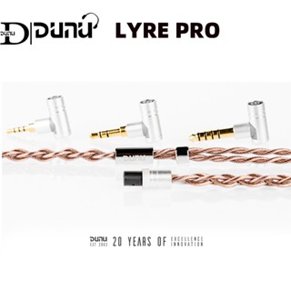 Dunu LYRE PRO Guhe สายเคเบิลหูฟัง ทองแดง คริสตัล 0.78 mmcx