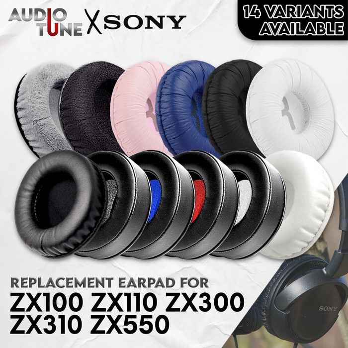 แผ่นรองหูฟัง Earcup Sony MDR ZX100 ZX110 ZX300 ZX310 ZX550 โฟม