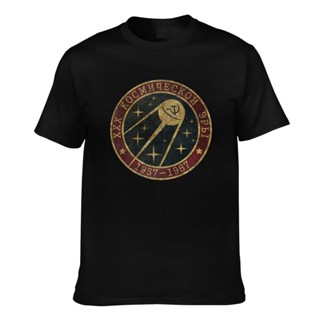 GILDAN เสื้อยืด ผ้าฝ้าย พิมพ์ลาย Yuri Gagarin Group Team สไตล์เรโทร คุณภาพดี