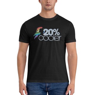 เสื้อยืด ผ้าฝ้าย พิมพ์ลาย My Little Pony Rainbow Dash 20% สไตล์วินเทจ