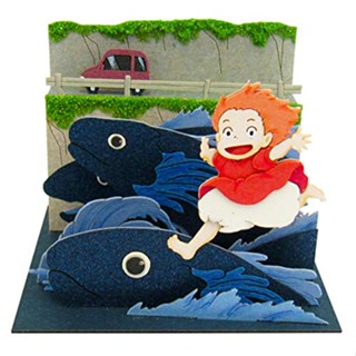 【ส่งตรงจากญี่ปุ่น】Sankei Studio Ghibli กระดาษคราฟท์ รูปปลา ไม่ขูด Mp07-39