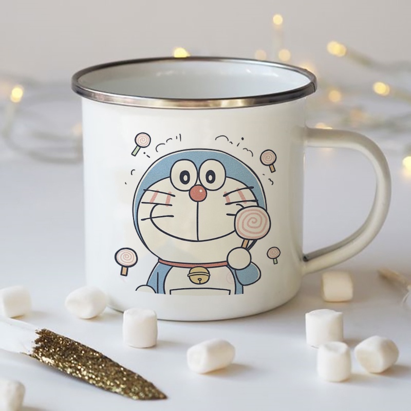 แก้วกาแฟ ชา นม น้ํา ขนมหวาน โดราเอมอน น่ารัก ของขวัญสําหรับเด็ก