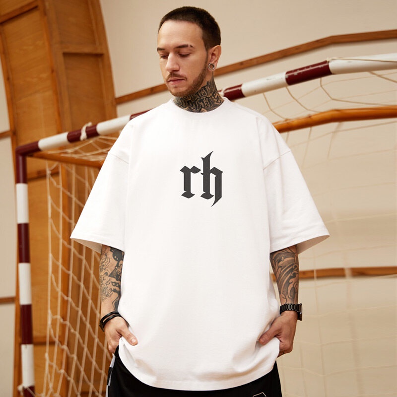 S-7XL Cotton Men T-shirts Oversized Fashion Original Plus Size Pullover Tees Tshirt street Sports T 