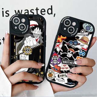 เคสโทรศัพท์มือถือ ลายการ์ตูน One Piece Monkey D. สําหรับ iPhone 14 13 12 11 Pro X XR XS Max 8 7 6 6s Plus ลูฟี่ ซิลิโคน TPU นิ่ม เคสแบบเต็ม | St P058