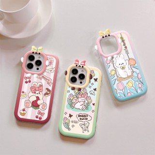 เคสโทรศัพท์มือถือ TPU แบบนิ่ม ลายกระต่าย กันกระแทก สําหรับ Realme C15 C17 C20 C20A C21 C30 C30s C33 C35 C55