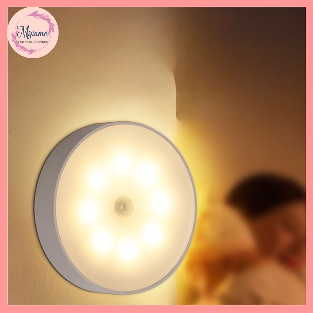 –MXM-ไฟเซ็นเซอร์ LED เปิดเอง ติดผนัง แบบไร้สาย ติดหัวเตียง ตู้เสื้อผ้า ส่องทางเดิน อัตโนมัติ #A-0007