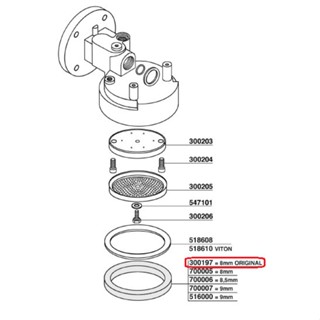 เครื่องกรองน้ำ (SKU: 300197 ) ปะเก็นยางรองด้ามอัดผงกาแฟ Conti  อะไหล่เครื่องชงกาแฟ