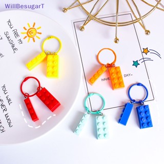 [WillBesugarT] พวงกุญแจบล็อกตัวต่อ รูปอิฐ สําหรับแขวนตกแต่งคริสต์มาส