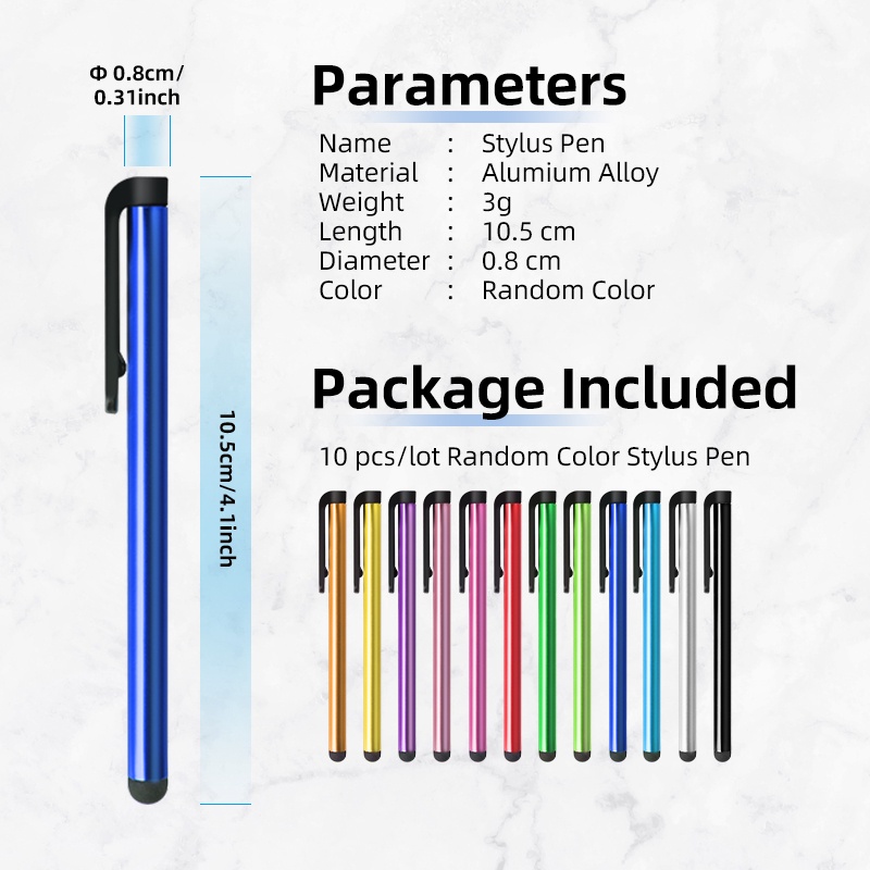 Hdoolink ปากกาสไตลัส 1/10 ชิ้น สําหรับโทรศัพท์ หน้าจอสัมผัส สําหรับแท็บเล็ต i-pad - รูปที่ 6