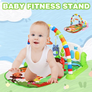 รถเข็นเด็ก Baby Pedal Piano Fitness Rack ของเล่นเด็กแรกเกิดกล่องของขวัญสำหรับเด็ก 0-3-12 Baby Music Early Education Puzz