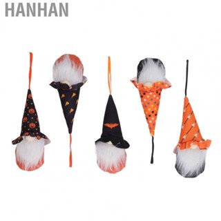 Hanhan Halloween Gnomes  Safe Eco Friendly Halloween Elements Halloween Gnomes Outdoor Felt Material 5pcs  for Halloween Decoration