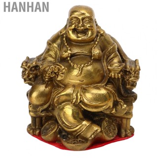 Hanhan Laughing Buddha Maitreya Statue Premium Brass for Office