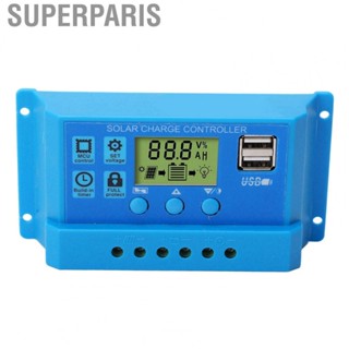 Superparis Solar Charge Controller  12V 24V PWM Solar Panel Charge Controller  for Industrial Site Monitoring