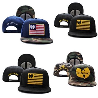 หมวกเบสบอล Wu Tang Snapback ปรับได้ สีดํา สไตล์ฮิปฮอป สําหรับผู้ชาย และผู้หญิง