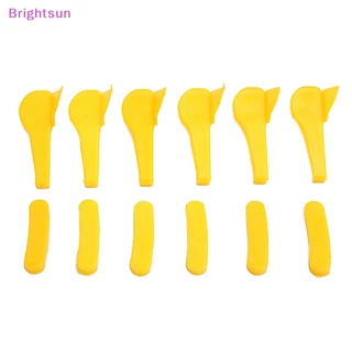 Brightsun 12 ชิ้นยางรถเปลี่ยนไนลอน Mount Demount เป็ดแทรก Tyre ขอบป้องกันใหม่