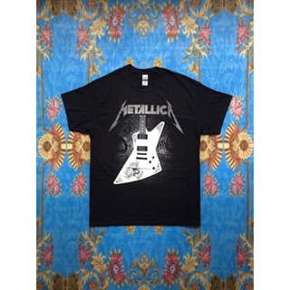 พร้อมส่ง ผ้าฝ้ายบริสุทธิ์ 🎸METALLICA   เสื้อวง Metallica สินค้านำเข้า ลิขสิทธิ์แท้ T-shirt