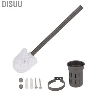 Disuu Toilet Bowl Brush  Toilet Brush Rust Proof Rounded Corner Aluminium Alloy  for Hotel