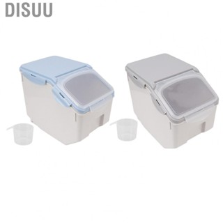 Disuu Rice Storage Container with Cup Airtight Sealed  Grain Organizer Plastic Kitchen Supplies Rice Container