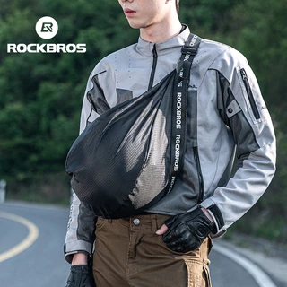 【TH Delivery】ROCKBROS กระเป๋าเก็บหมวกกันน็อคมอเตอร์ไซค์ ขนาดใหญ่ จุของได้เยอะ แบบพกพา สามารถปรับได้