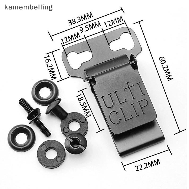 Kamembelling คลิปหนีบเข็มขัด อุปกรณ์เสริม สําหรับ UltiTuck Kydex Holster Kydex 1 ชิ้น