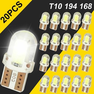 หลอดไฟ LED T10 SMD 6000K สําหรับติดป้ายทะเบียนรถยนต์ 20 ชิ้น