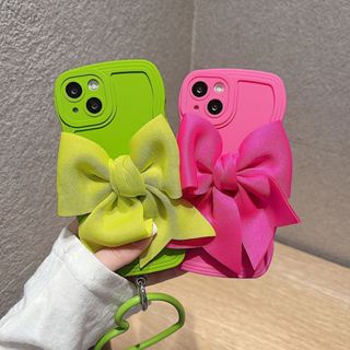 เคสโทรศัพท์มือถือ TPU นิ่ม ประดับโบว์น่ารัก 3D พร้อมสายคล้องมือ สําหรับ VIVO V2026 V2029 V2027 V2042 V2033 V2037 V2065 V2038 V2042 V2043 V2032 V2048 V2052