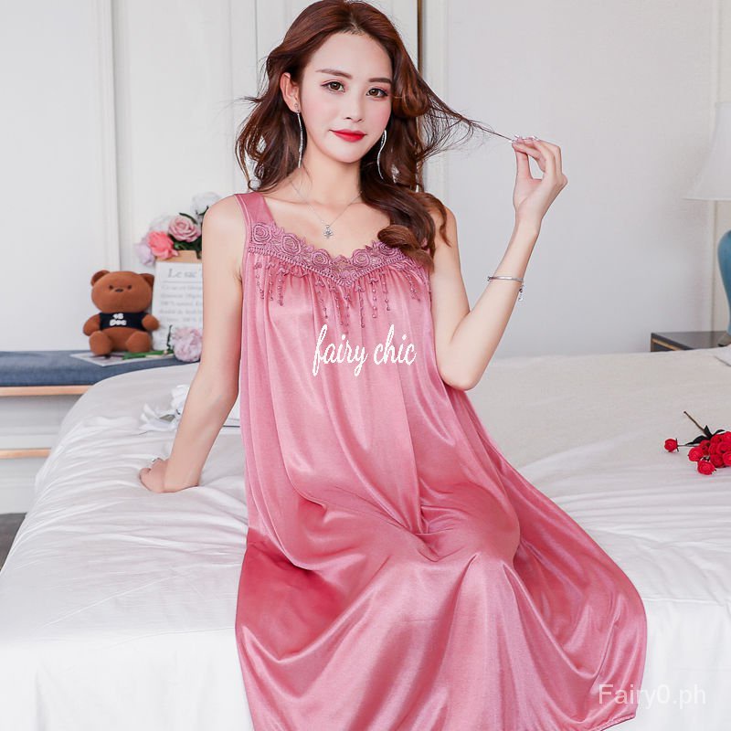 พลัสขนาดผู้หญิงผ้าไหมน้ําแข็งหลวมชุดราตรีเย็นแขวนm-4xl