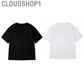 Cloudshop1 Man Printed Shirt  Men Short Sleeve T Shirt Breathable Pullover Round Neck  for Summer