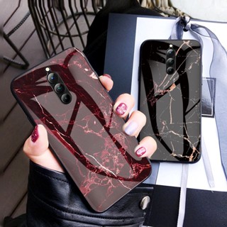 สําหรับ ZTE nubia Red Magic 8 Pro / Red Magic 8 Pro+ หรูหรา หินอ่อน กระจกนิรภัย มันวาว เคสแข็ง ป้องกันการตก เคสป้องกัน