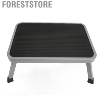 Foreststore Metal 1 Step Stool  Folding Potty Step Stool Alloy Handle Lightweight Rubber Mat Sturdy  for Adults for Kitchen