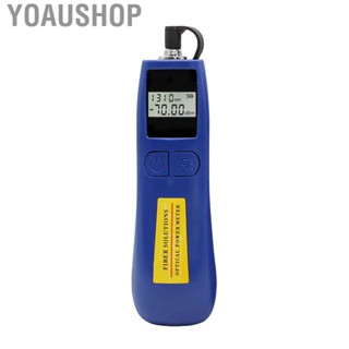 Yoaushop Fiber Power Tester  Ergonomically Screen Display Universal Connector Multi Functions Fiber Light Meter Portable 6 Wavelengths  for  Engineering