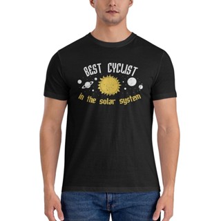 เสื้อยืดลําลอง แขนสั้น คอกลม พิมพ์ลาย Best Cyclist In The Solar System ลดราคา