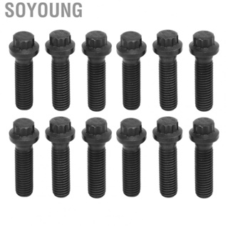 Soyoung Starter Mounting Bolts  Starter Bolt Kit Long Lasting 12pcs Stable Performance  for Cummins 4bt 6bt