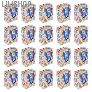 Lilishop 12.6 Inch  Birthday Gift Bags  Small Birthday Gift Bags Cartoon Animals  for Birthday Party