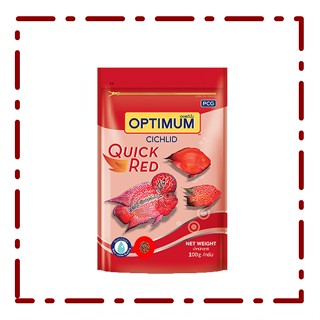 Optimum Cichlid อาหารปลา เม็ดกลาง สำหรับปลาหมอสีทุกสายพันธุ์ 100 กรัม