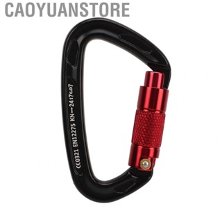 Caoyuanstore D Shape Carabiner  Climbing Carabiner D Shape 2400kg Loading   for Sling