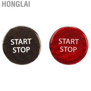 Honglai Ignition Switch Button Cover Trim  Push Start Button Cover Stylish Decoration Lightweight Easy Installation  Scratch  for Car