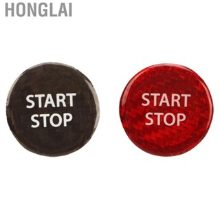 Honglai Ignition Switch Button Cover Trim  Push Start Button Cover Stylish Decoration Lightweight Easy Installation  Scratch  for Car