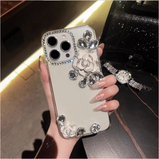 เคสโทรศัพท์มือถือ ลายดอกกุหลาบ ประดับเพชรเทียม DIY สําหรับ Huawei P60 P60 Pro P50 P50 Pro P40 P40 Pro P30 P30 Pro Lite P20 P20 Pro