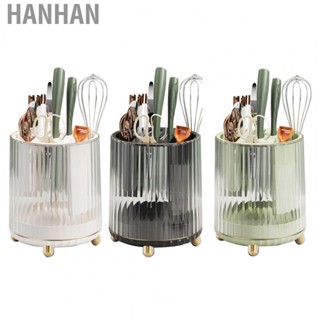 Hanhan Rotating  Block Holder  Multi Function Rotating  Block and Utensil Holder  for   for Kitchen Counter