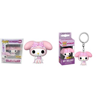 Funko POP Kuromi My Melody Hot Topic Exclusive with Baku พวงกุญแจฟิกเกอร์ไวนิล ของเล่นสําหรับเด็ก