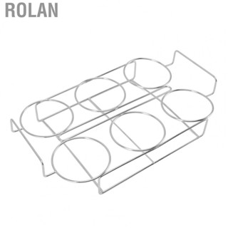 Rolan Stainless Steel Glass Cup Holder Household  Cup  Cup Rack 6 Holes Type