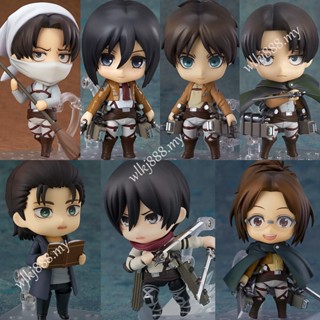 โมเดลฟิกเกอร์ Attack on Titan Nendoroid Final Chapter 2001 Mikasa·Ackerman 2000 Eren Jaeger 1123 Hange Zoe สําหรับตกแต่งบ้าน