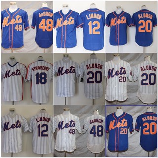 เสื้อกีฬาเบสบอล ลายทีม Major League New York Mets Jersey Los Angeles Dodgers สําหรับผู้ชาย