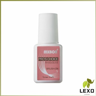 LEXO กาวต่อเล็บ PVC กาวติดเล็บปลอม ฉลากชมพู แบบภู่กัน ขนาด 7g Nail glue