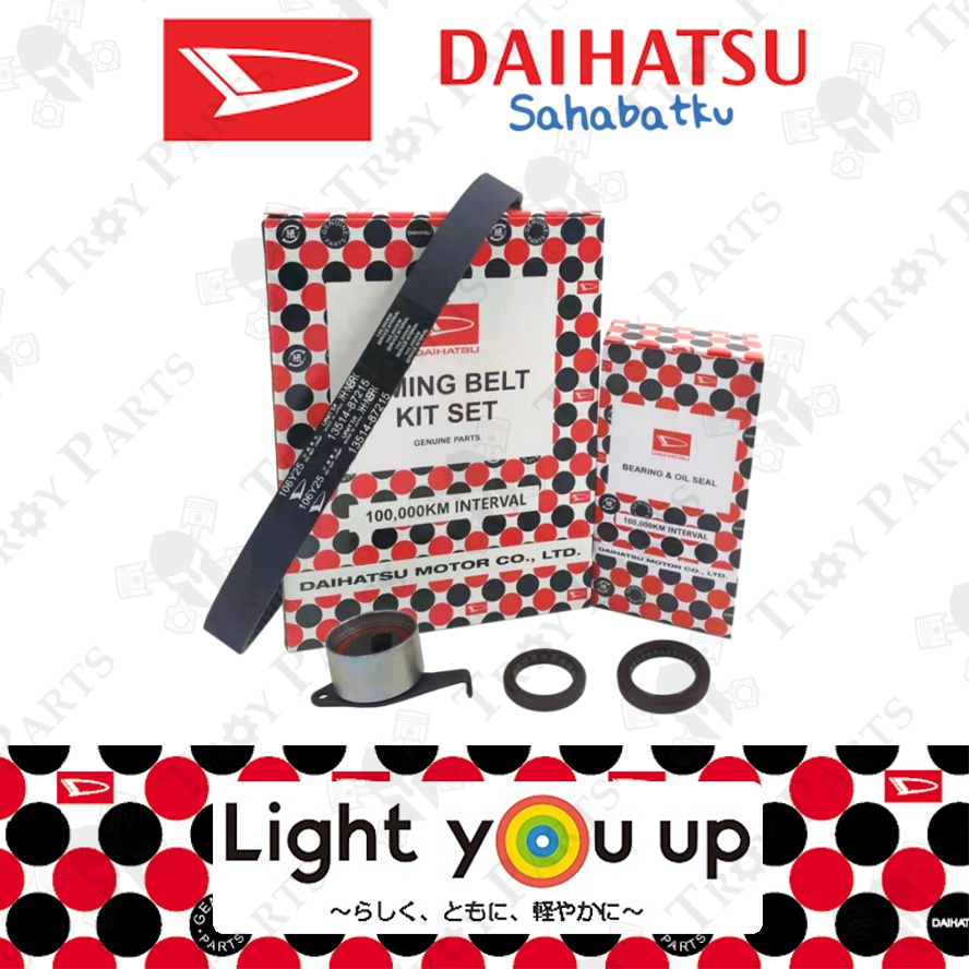 ชุดสายพานไทม์มิ่ง Daihatsu 100K 13568-87202 Perodua Viva 660 Kancil Turbo Daihatsu Mira L9 L900 ( 106Y25 / 106YU25 )
