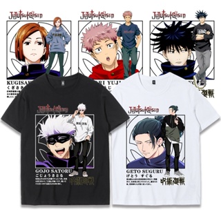 อนิเมะ Jujutsu Kaisen Geto Suguru อนิเมะเสื้อยืดสองมิติเทรนด์ญี่ปุ่น เสื้อผู้ชาย เกม