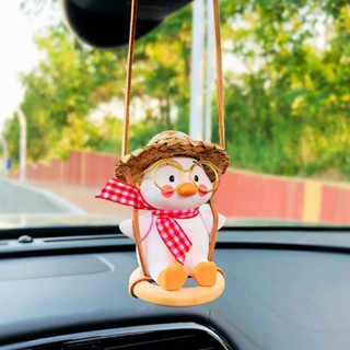 Automobile Hanging Ornament Swing Duck Car Pendant Pendants Inner Rearview Mirror Womens Car Hanging Car Mirror Mini Car pendant car interior decoration